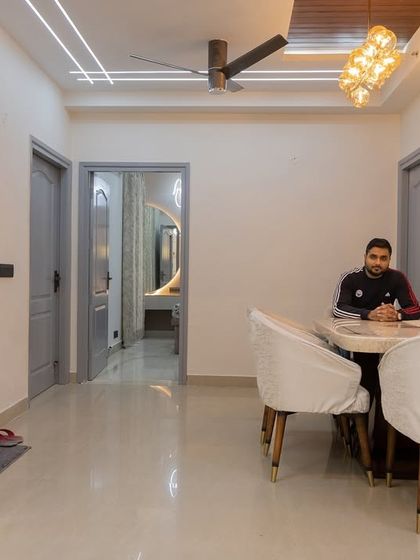 A simple and clean living and dining area, showing how we can create a beautiful space even with a minimalist approach.