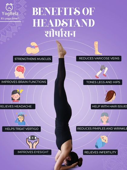 The benefits of Headstand (Shirshasana) are incredible. It strengthens muscles, improves brain function, helps with hair issues, and even reduces varicose veins.