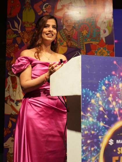 A candid moment at the Maruti Suzuki family day. I believe a host's genuine enjoyment is contagious.