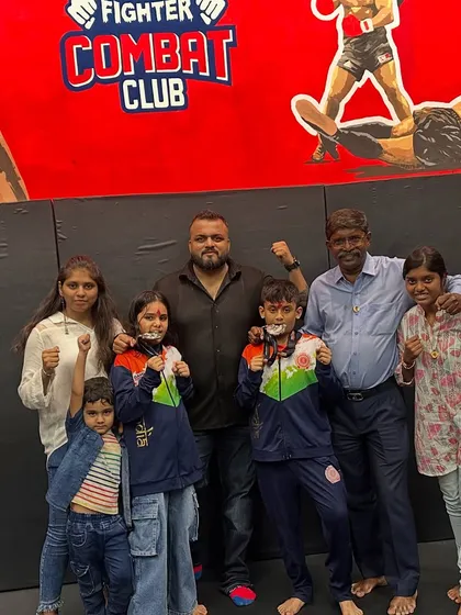 Celebrating our young world heroes, Mishty and Shivam, who brought home silver medals from the GAMMA World MMA Championship. A proud moment for their families and the entire FCC team.