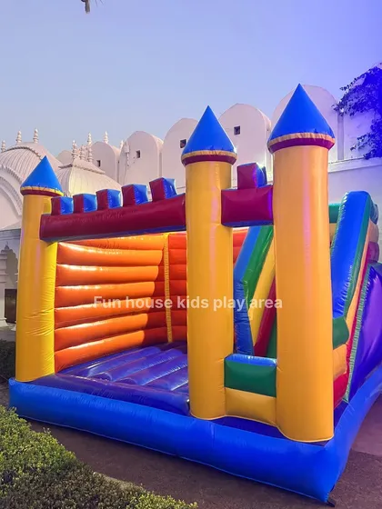 You can't go wrong with a classic. Our vibrant Rainbow Castle offers a huge area for jumping and a fun slide, bringing bright, cheerful energy to any birthday party or family get-together.