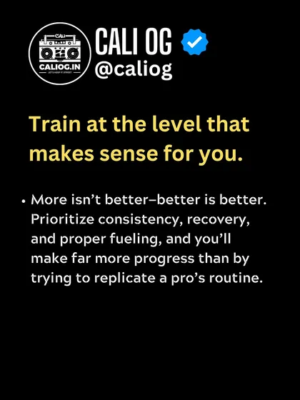 The key is to train at a level that makes sense for you. Prioritize consistency and proper fueling over replicating a pro's routine, and you'll make far more progress in the long run.