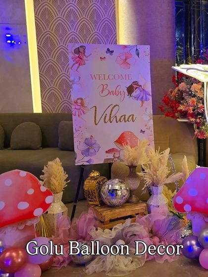 Golu Balloon Decor - Baby Celebration Decor Enchanted Garden & Princess Parties photo 5