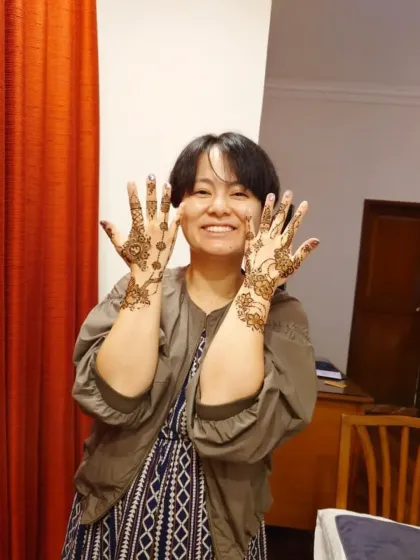 The pure joy on her face after seeing the final design. This is what makes my work so rewarding.