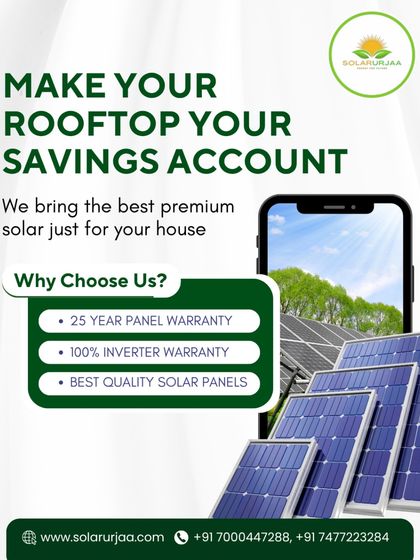**Make your rooftop your savings account with the best premium solar.** Why choose me? Because I offer a 25-year panel warranty, a 100% inverter warranty, and only use the best quality solar panels available on the market.