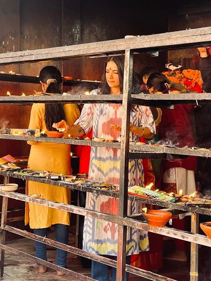 At the Kamakhya temple, I lit a lamp and reflected on the sacred energy of Shakti. My practice honors this divine feminine power, encouraging a connection to our inner wisdom and strength.