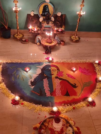 Anesha Artgallery - Indian Folk Art & Home Decor Rangoli & Kolam: Ephemeral Beauty photo 11