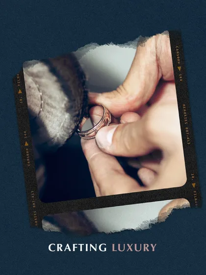 Each piece tells a story of skill and dedication. This image captures the moment of creation, where a ring is carefully worked on by one of my artisans. Experience the magic of handmade jewellery.
