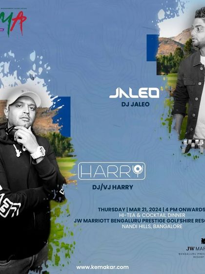 An event flyer for a KEMA Connect event at the JW Marriott, where I was featured as a master of music and visuals. These are high-profile industry events.