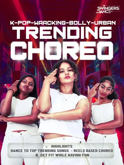 Our 'Trending Choreo' classes are perfect for teens and adults who want to learn the moves to the latest hit songs. We cover everything from K-Pop and Bolly-Urban to Waacking, focusing on fun, fitness, and creating reel-worthy routines.