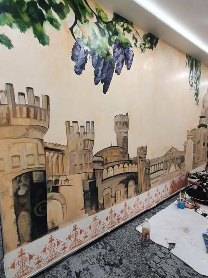 Shagufta - Mural and Wall Art Painting From Blank Wall to Final Stroke photo 21