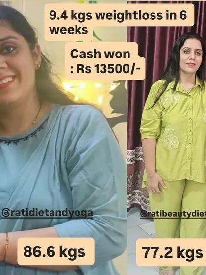 Priya lost 9.4 kgs and won a cash prize of Rs 13,500. She was amazed at the results, especially since she has a thyroid condition, which she thought would make weight loss impossible.