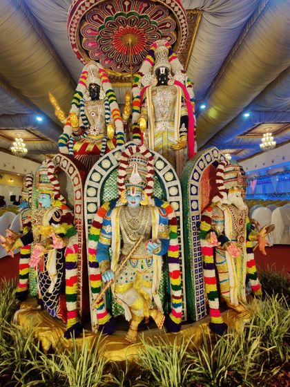 Rushi Events - Event Decoration & Styling Traditional Muhurtham Mandaps photo 6