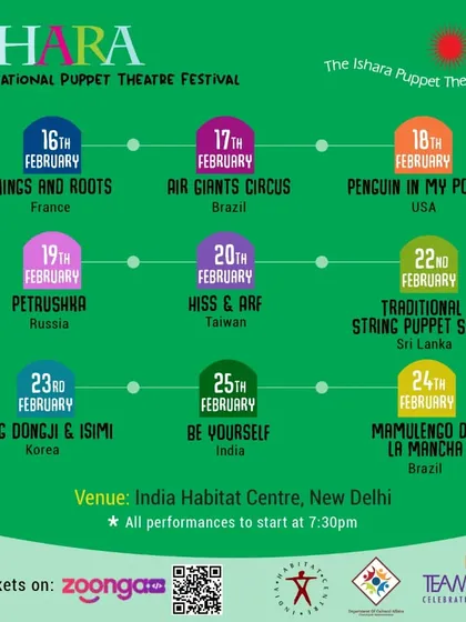 Schedule for the 20th Festival.