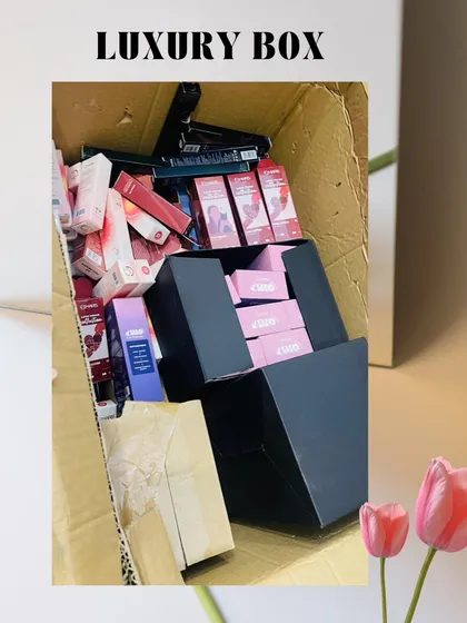 A glimpse into the assembly process for a large order of luxury gift boxes. I manage the entire process, from sourcing products in bulk to carefully packing each individual box for a flawless final look.