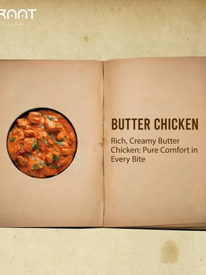 This image from my Butter Chicken storybook series shows the final dish, a pure comfort in every bite.