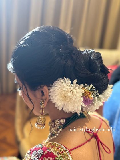Shruthi - Bridal & Event Hairstyling Elegant Bridal Buns & Updos photo 5