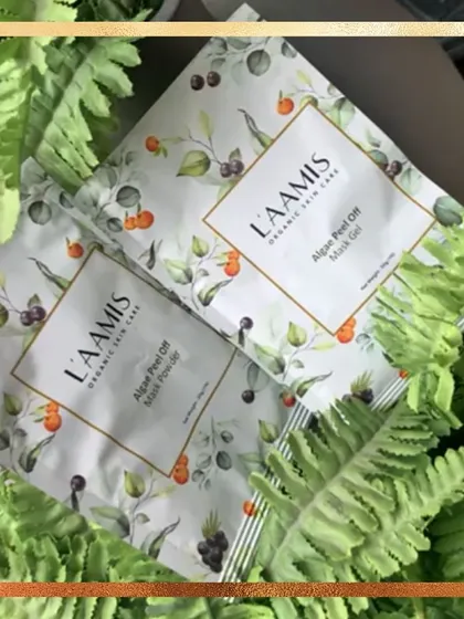 The L'aamis Organic Algae Peel Off mask is one of my favorites for calming and hydrating the skin. The natural ingredients help to leave your face feeling soft and revitalized.