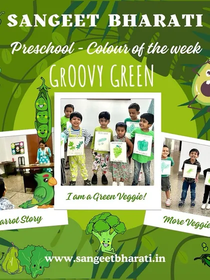 Welcome to 'Groovy Green' week, where our preschoolers explore the color green through every activity. From dressing up as green veggies to listening to parrot stories, we make learning about colors an exciting and memorable experience.