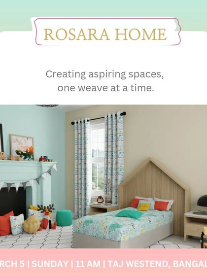 Rosara Home helps create aspiring spaces, one weave at a time. Their collection of curtains and home textiles can bring any room to life with color and pattern.