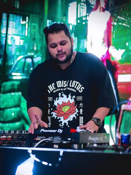 Life is messy, if it weren't it wouldn't be colorful. A shot of me mixing with a vibrant, artistic background.