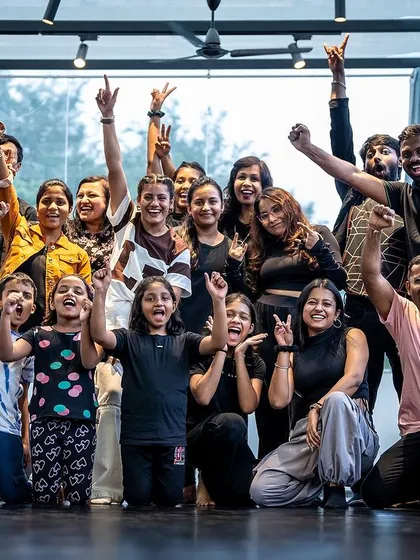 This picture captures the pure joy and energy of my very first workshop in Bangalore. Look at those smiles. This is the R1Family. We are a community of dancers of all ages and backgrounds who support and uplift each other.