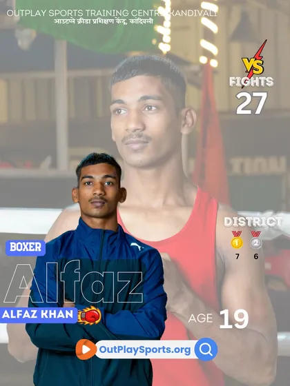 Alfaz Khan, a skilled contender with 27 fights and numerous district medals. His relentless spirit makes him a force to be reckoned with in the ring.