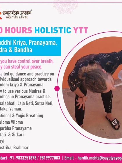 Our 200-Hour Holistic YTTC includes detailed guidance on traditional practices like Shuddhi Kriya, Pranayama, Mudra, and Bandha, including Jala Neti.