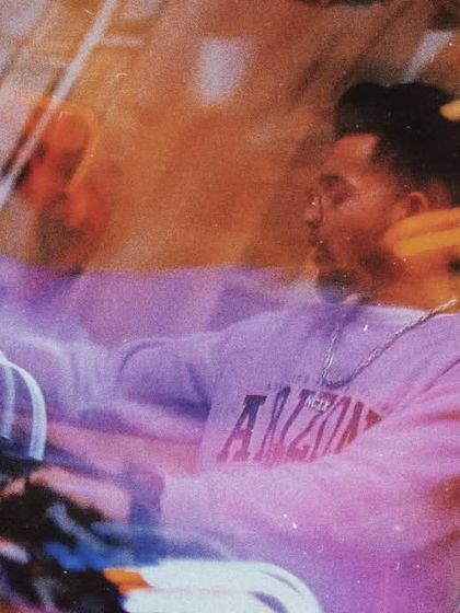 A long exposure photo proving I actually perform and don't just pose. This captures the energy and movement involved in a live DJ set.