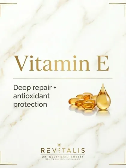 Vitamin E for Deep Repair. Vitamin E is another key antioxidant that provides deep repair and protection against environmental damage.