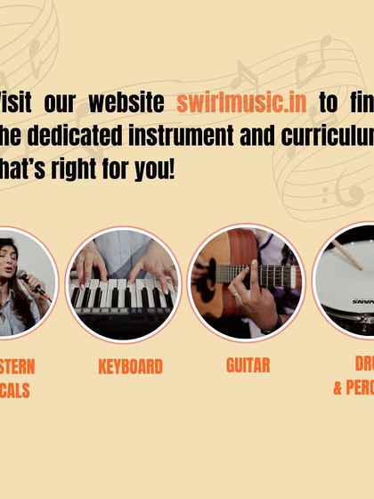 We teach a wide variety of instruments, including Western vocals, keyboard, guitar, drums, and percussion. Visit our website to find the right instrument and curriculum for you.