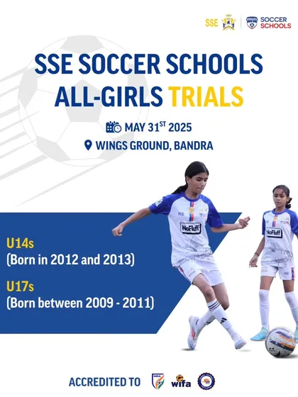 Your journey starts here. This is an invitation for dedicated female footballers to join our U14 and U17 all-girls squads through our official trials at Wings Ground, Bandra.