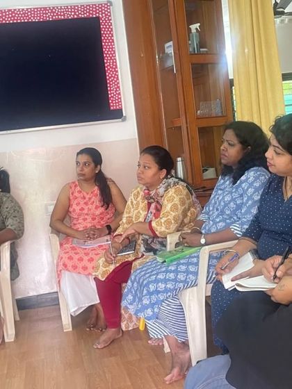Our teachers listen intently during a workshop on early intervention. These sessions provide them with invaluable strategies to support every learner.