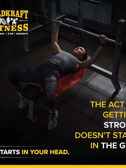 The act of getting strong doesn't start in the gym. It starts in your head. Get your mind right, and the body will follow.