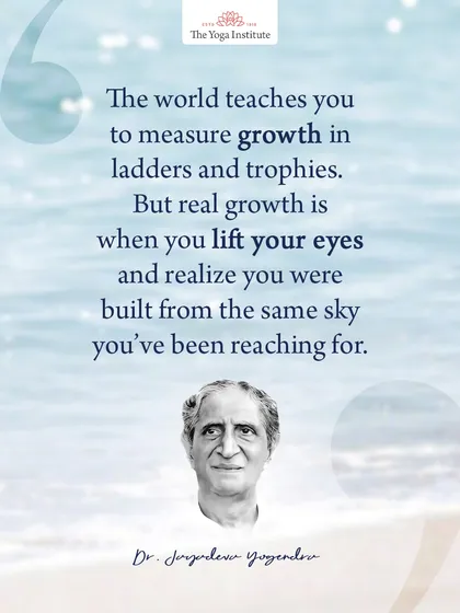 The world teaches you to measure growth in ladders and trophies. But real growth is when you realize you were built from the same sky you have been reaching for.