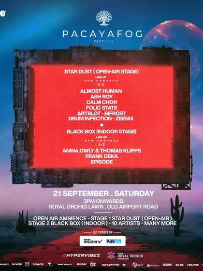 The Pacayafog Festival was an incredible open-air experience with two stages of non-stop music. My set on the Stardust stage was all about deep, progressive energy under the open sky.