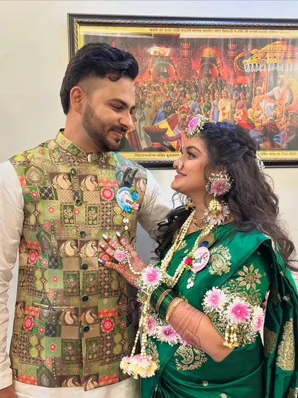 A beautiful moment between the expecting parents. My grooming service for the dad-to-be ensures he looks just as radiant as the mom-to-be for their celebration.