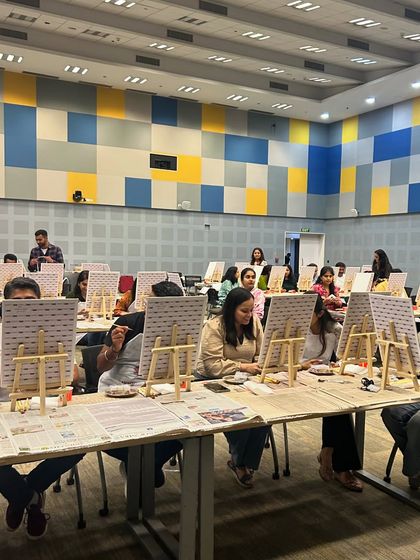 Paint Bar - Corporate Events & Team Building Classic Office Sip & Paint photo 42