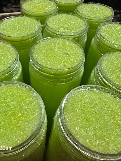 A closer look at the crystalline texture of my Stress Relief Bath Salt. It dissolves easily in warm water for a refreshing and therapeutic bath or foot soak.