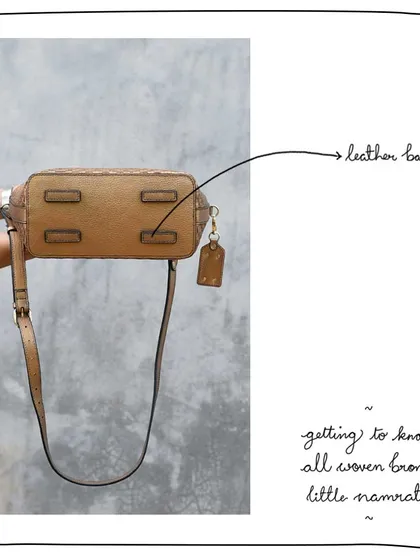 The bottom of the Little Namrata is protected by leather base feet, a durable and thoughtful detail.