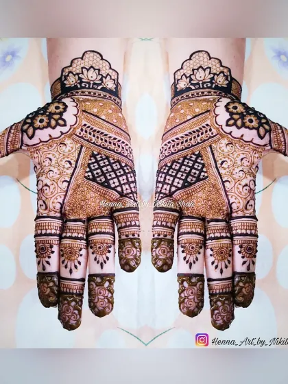 Mehendi magic for a brother's wedding (bhai ki shadi). This is a full, festive design perfect for celebrating with family.