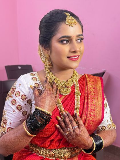 Sneha Kiran - Bridal & Event Makeup Artistry Traditional South Indian Muhurtham Brides photo 70