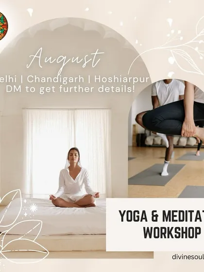 This August, we are hosting Yoga and Meditation workshops in Delhi, Chandigarh, and Hoshiarpur. These sessions are perfect for anyone looking to dive into asanas, meditation, and holistic healing practices.