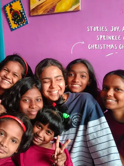 This is what pure joy looks like. A moment of connection and happiness shared between our volunteers and the children at our Library of Hope. These hugs and smiles are the reason we do what we do, creating a family where every child feels loved and celebrated.