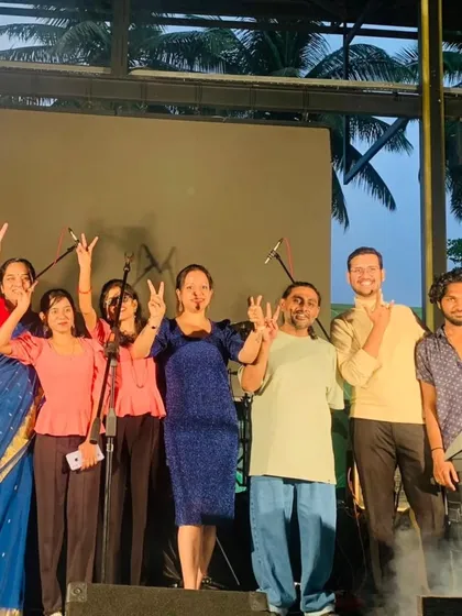 Our community is at the heart of everything we do. This photo captures the supportive and celebratory atmosphere of our student concerts, where teachers, students, and parents come together to share their love for music.