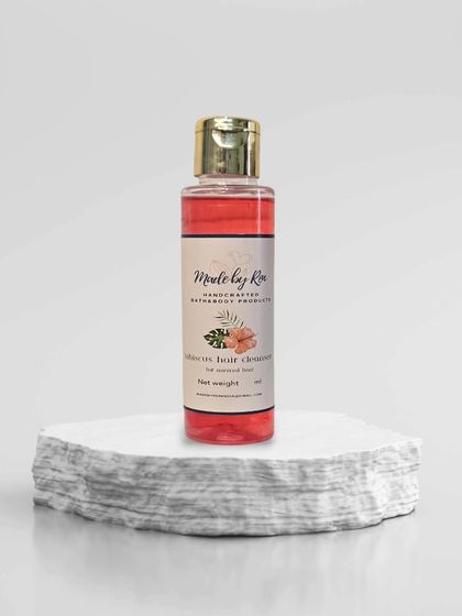 My Hibiscus Hair Cleanser is a customer favorite for a reason. It harnesses the power of hibiscus extract to promote hair growth, strengthen roots, and add a beautiful, natural shine. It's gentle enough for regular use on normal hair types.