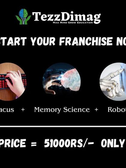 A franchise combo offer for three of our most popular courses: Abacus, Memory Science, and Robotics. This package provides a strong foundation in both analytical and practical skills.