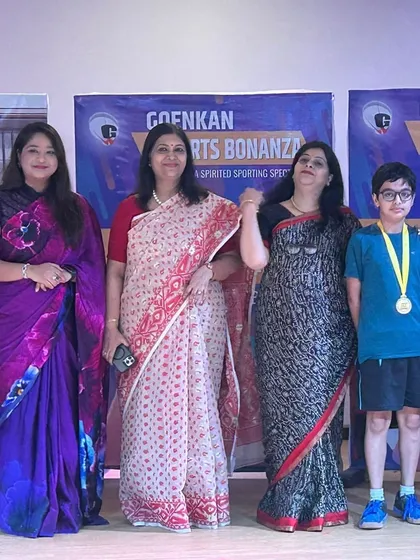 Laksh Malik with his 1st place medal at an Inter-School Tournament. Another feather in the cap for our academy's junior table tennis program.