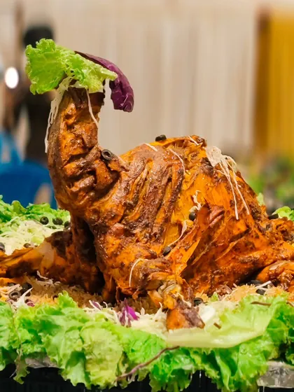 Our whole roasted mutton is a centerpiece that never fails to impress. Marinated in special spices and cooked to perfection, it's a testament to our commitment to authentic, royal cuisine.