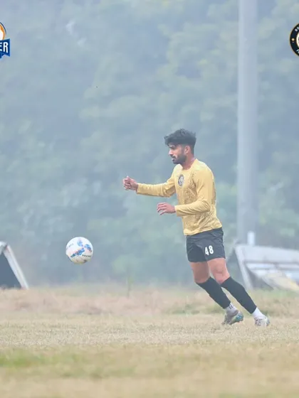 Battling through the elements. Even in foggy conditions, our players are focused and ready to give their all for the team.